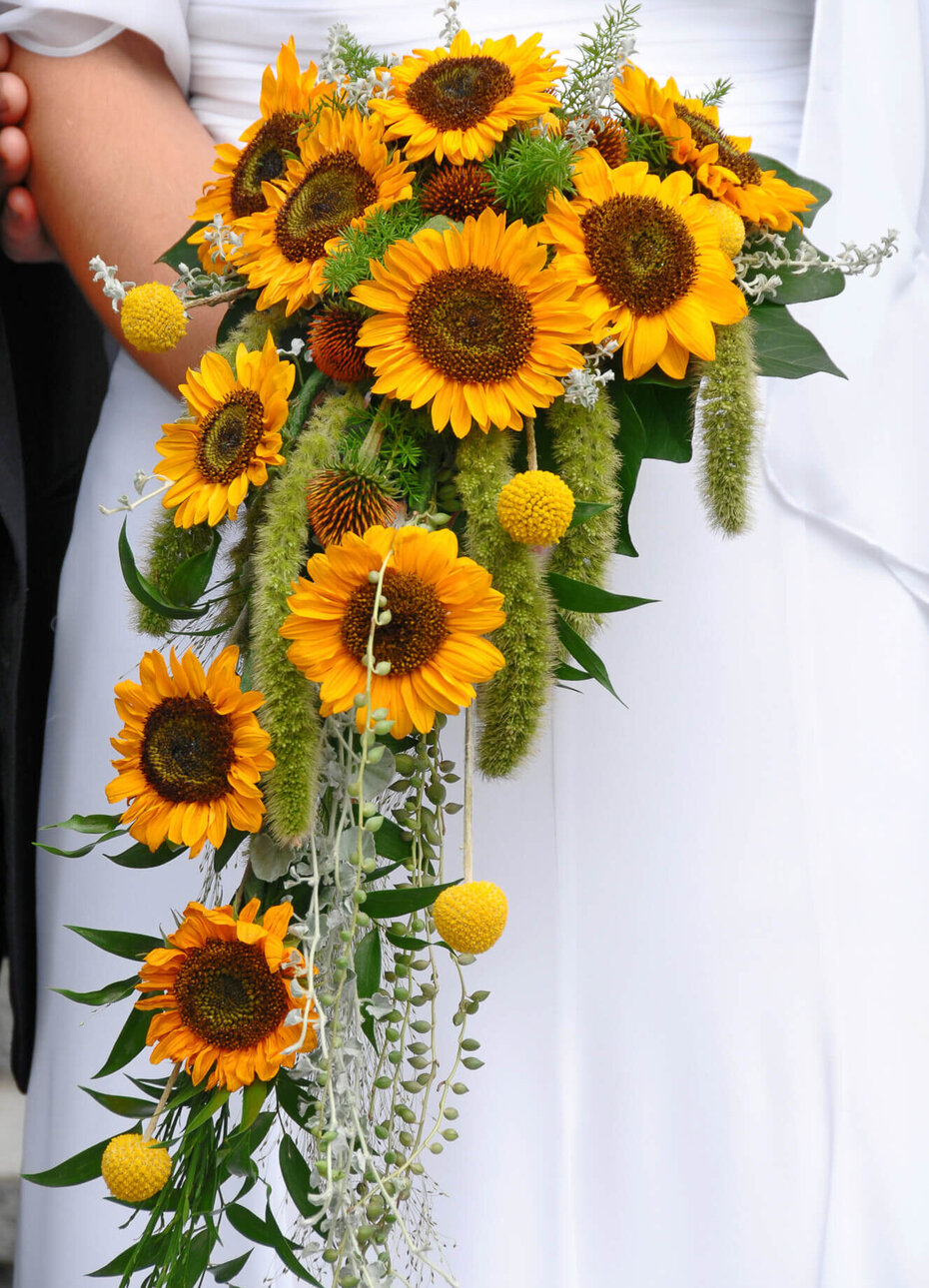 Sonnenblumen Brautstrauß